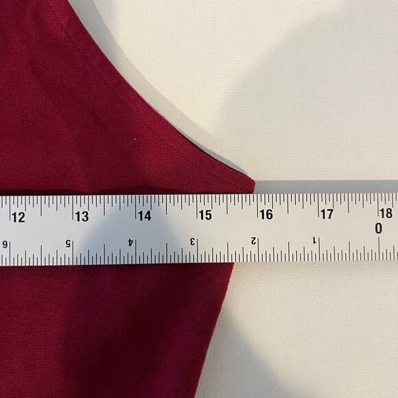 Rolla Coster Bodycon Halter Midi Dress Women's M Burgundy Wine Back Zip - Picture 5 of 7